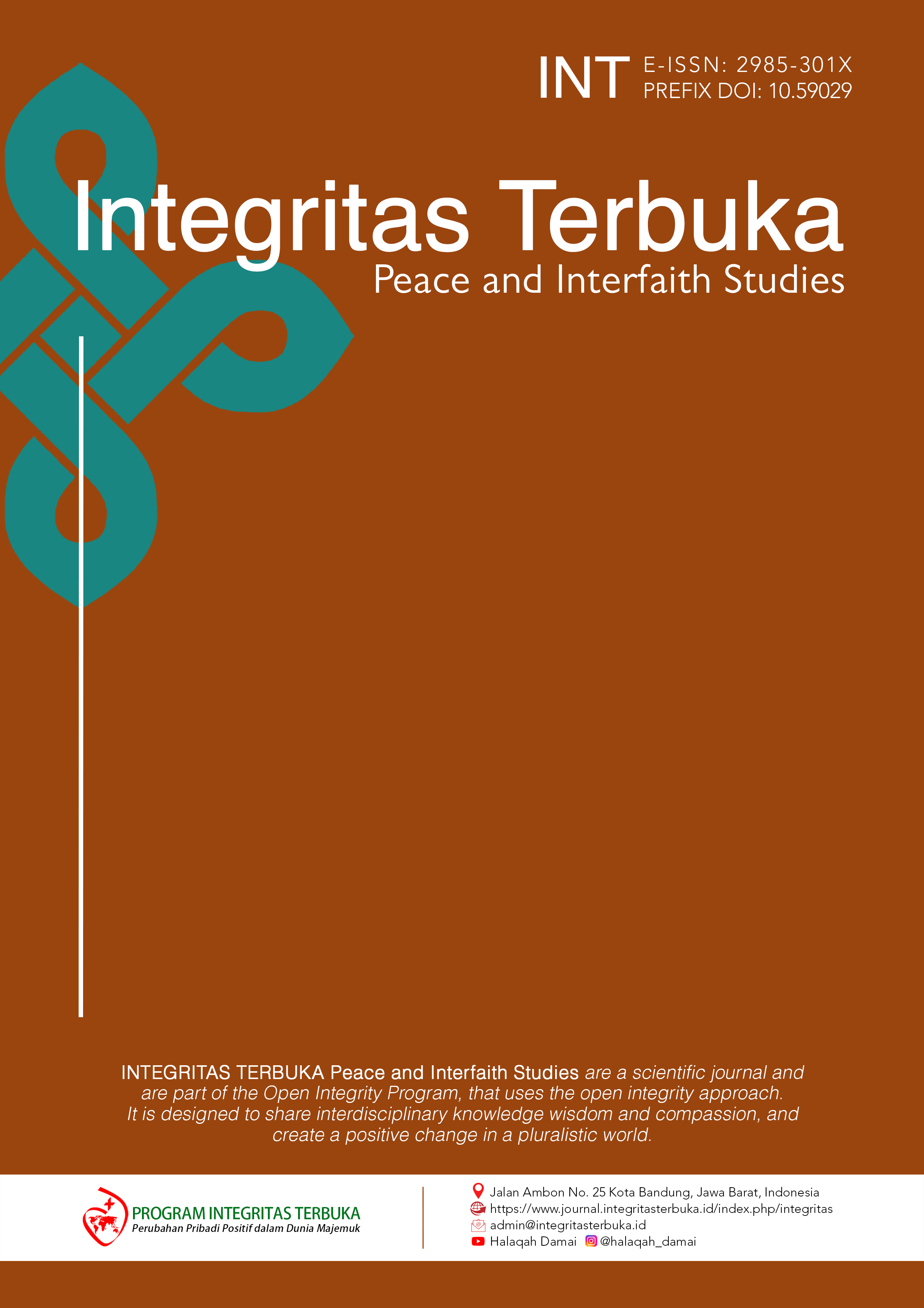					View Vol. 5 No. 2 (2026): Integritas Terbuka: Peace and Interfaith Studies
				